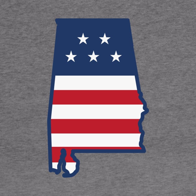 Stars and Stripes Alabama by SLAG_Creative